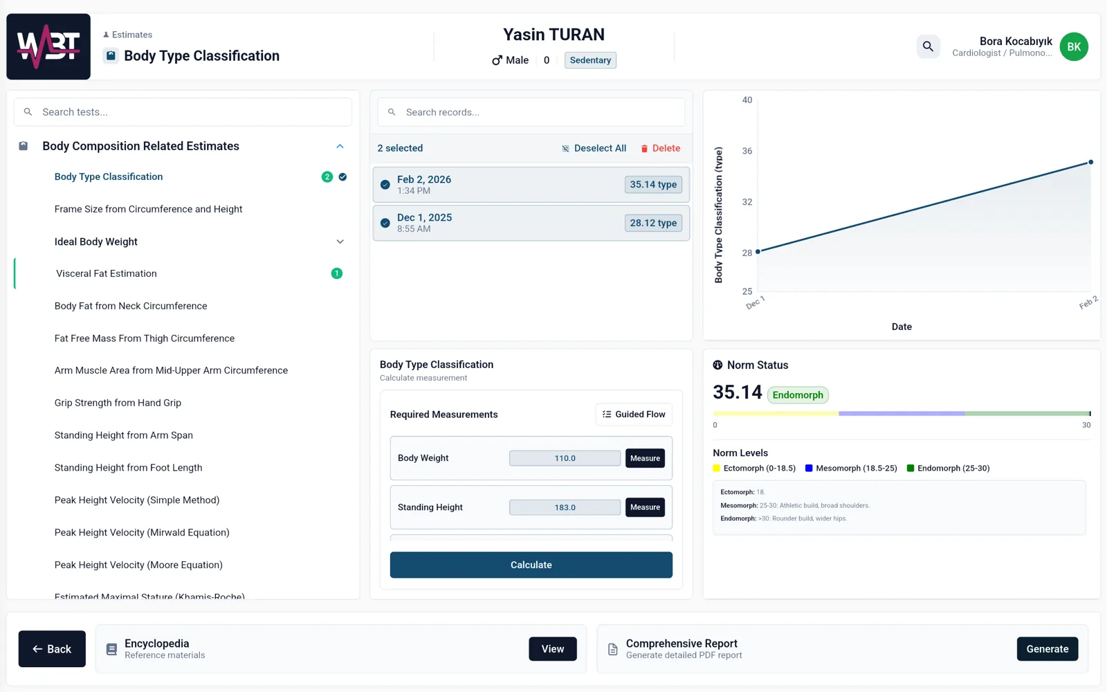 WBT professional assessment interface